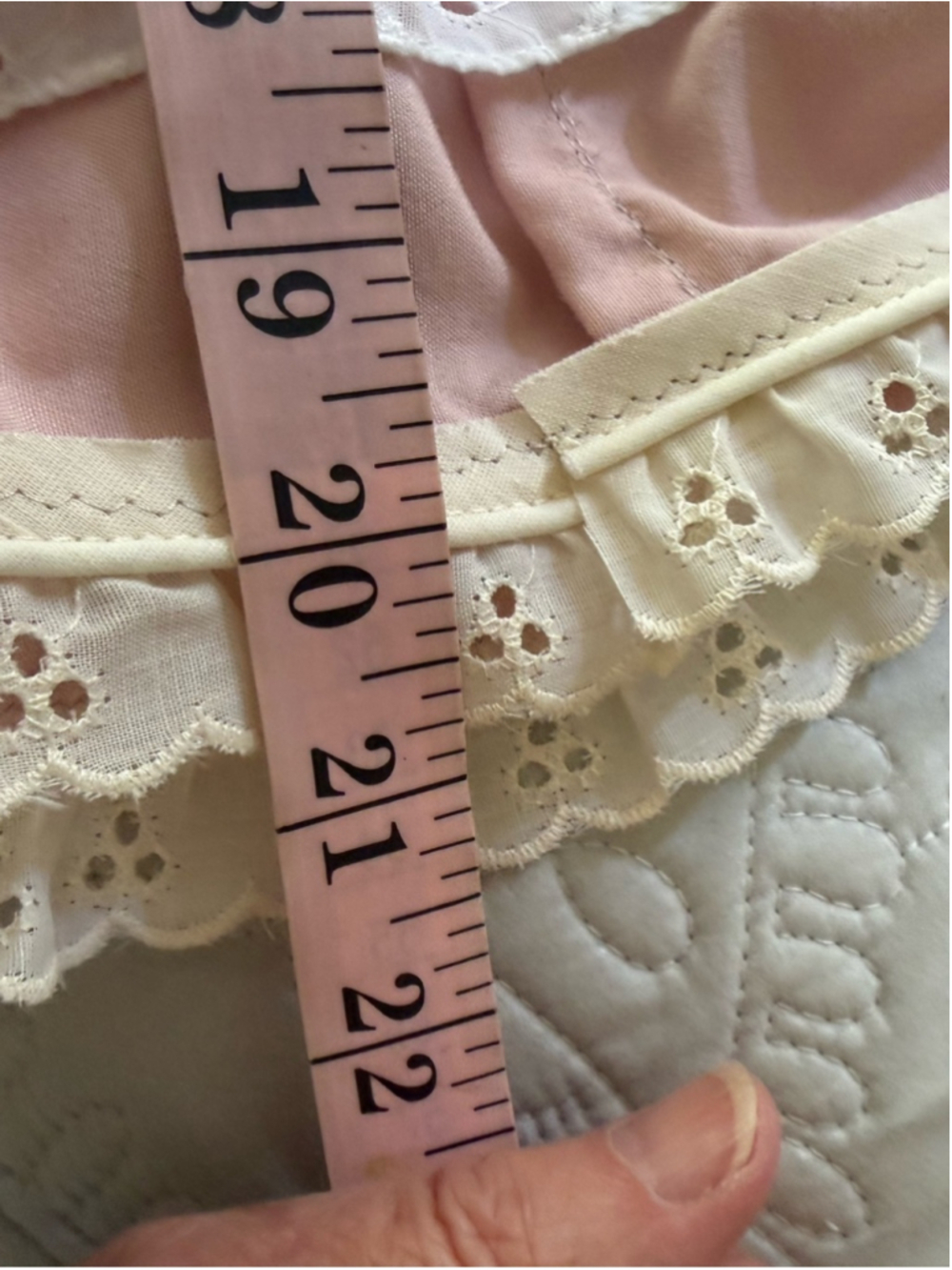 Upcycled Boho Ruffle Wide Leg Linen Blend Bloomer Pants Size 15 Large/XL - Picture 8 of 8